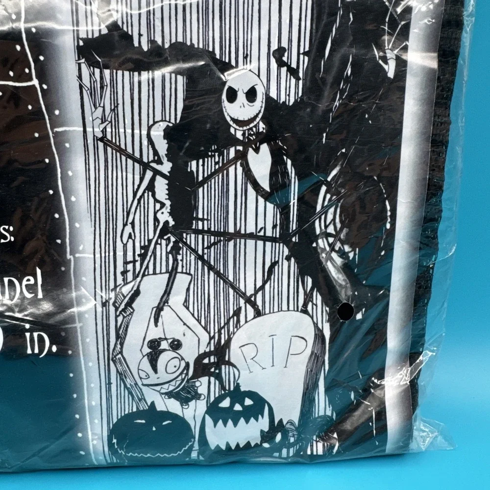 Disney Nightmare Before Christmas Curtain Drapery Panel Wall Art Halloween Decor